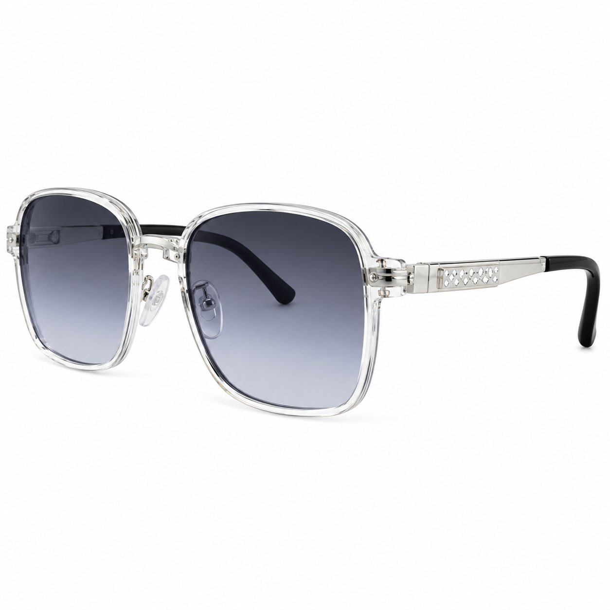 Crystal Clear Square Sunglasses